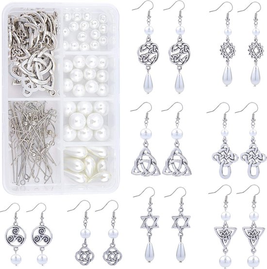 Zilver925 zeeuwse knop oorbellen goud met ketting of zwarte zirconia