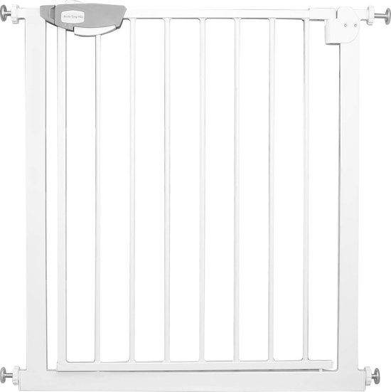 UISEBRT Traphekje voor baby's, zonder boren, deurbeschermingsrooster, voor kinderen, 95-105 cm breed, zelfsluitend, metalen rooster, met één hand te