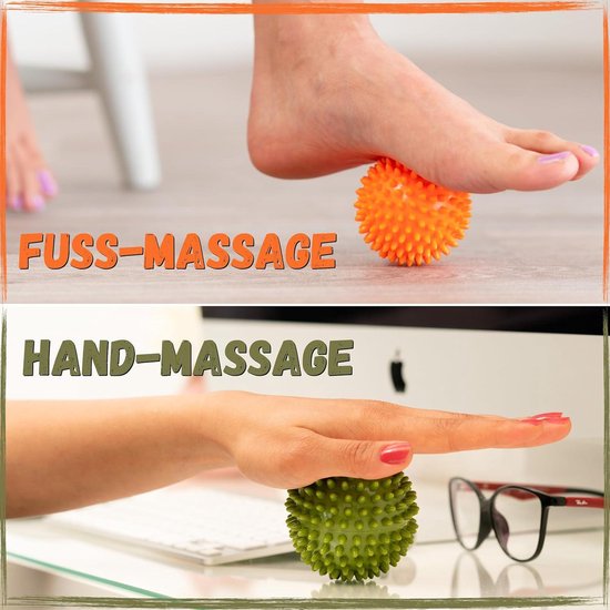 Fasciabal Duo massagebal kurk - ecologische dubbele bal voet rug - lacrosse peanut bal fascia 12 x 6 cm