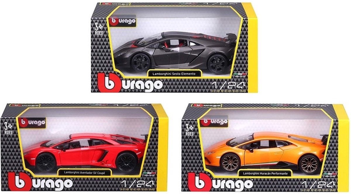 Bburago Lamborghini Huracán Performante 1/24 Oranje