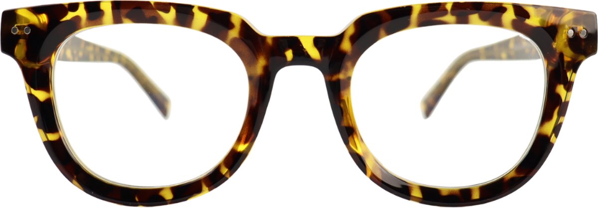 Montour Blauw Licht Bril - Zonder Sterkte - TESS - Ovaal Model - Print - Computerbril - Blue Light Glasses
