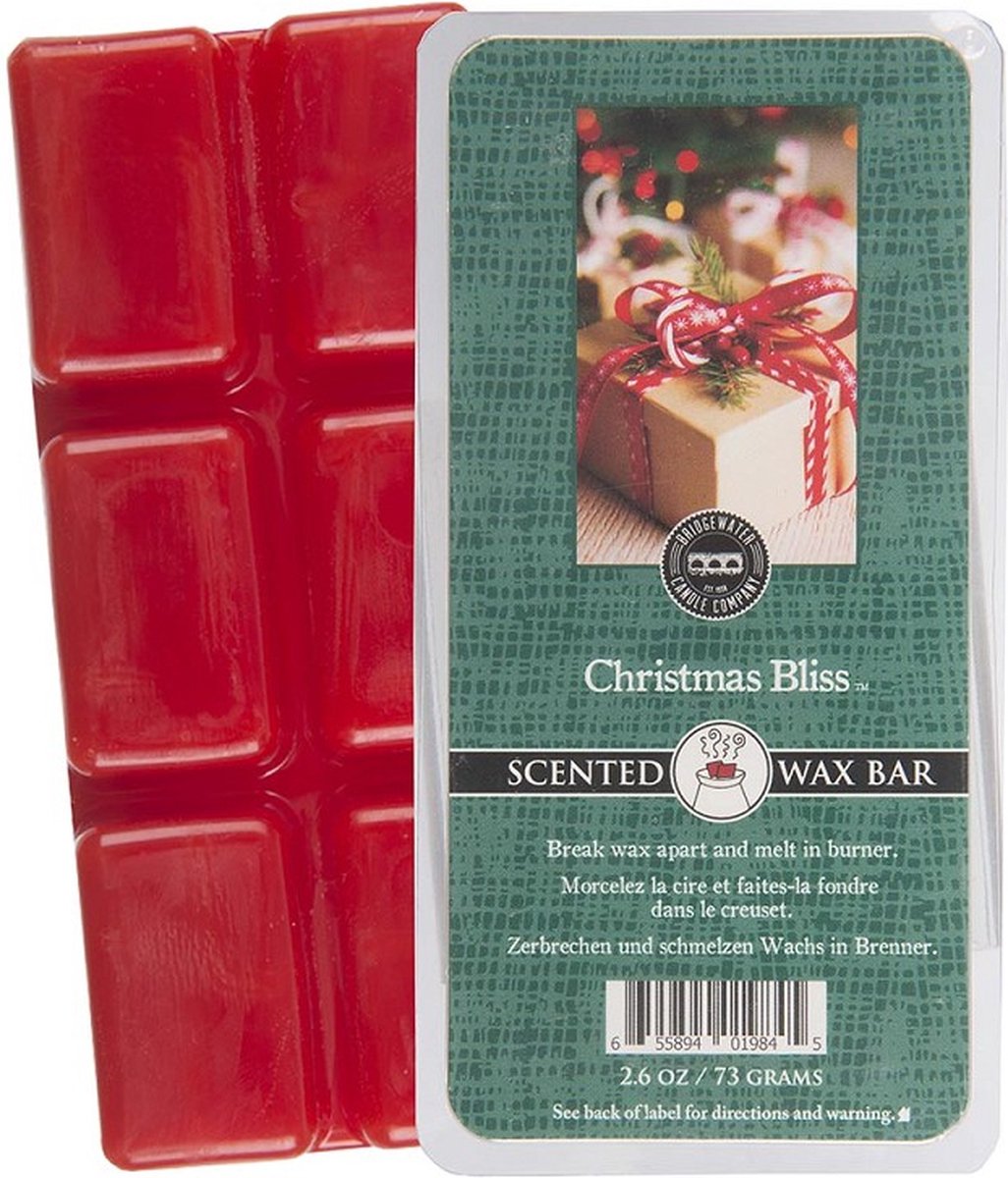 Bridge water Bridgewater - Geurwax - Christmas Bliss - Scented Wax Bar Rood