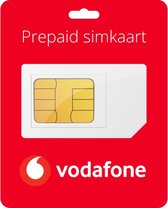 Vodafone Prepaid met €5 beltegoed | 3-in-1 simkaart dus past in elke telefoon