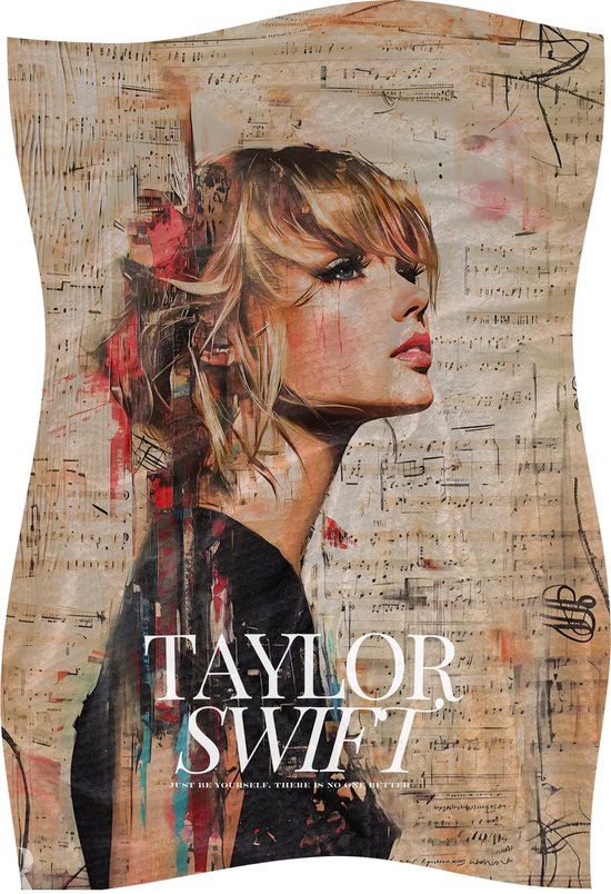 Taylor Swift deken - Plaid - Sprei - 75x100cm - Voor op de Bank, Bed of Woonkamer Decoratie - Kleed - Merch - Eras Tour - Kunst - Vintage - Cadeau