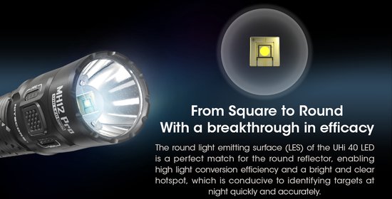 Nitecore Lampe de poche tactique Nitecore Mh12 Pro - Noir