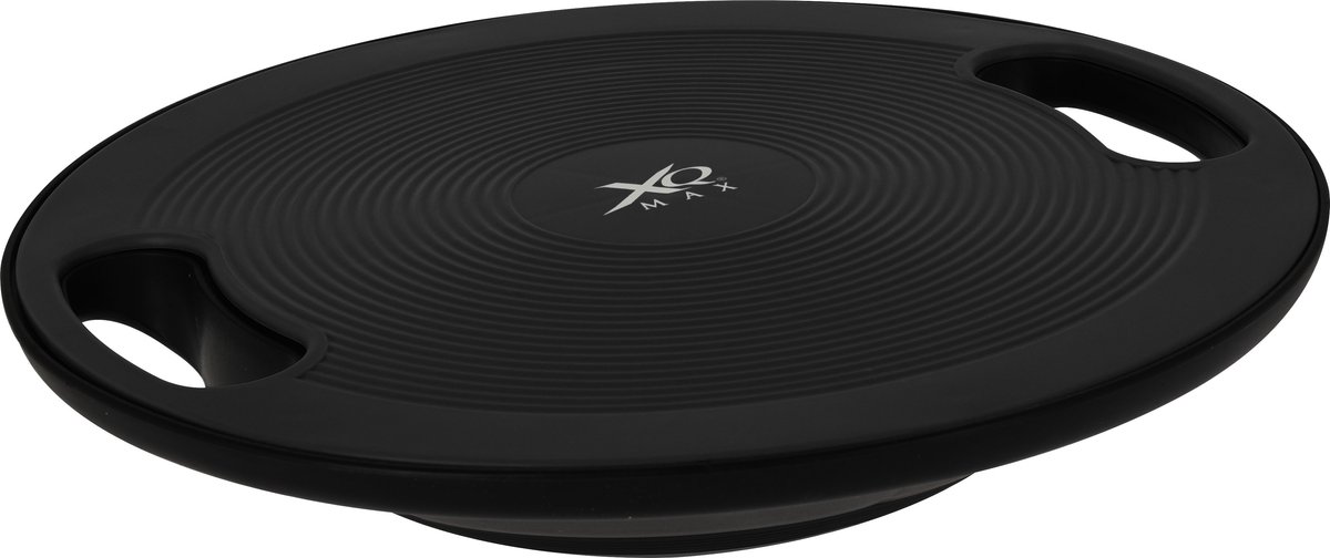 XQMax - Balance Board – Balansbord - Met Anti-Slip Patroon en 2 Handvatten – Zwart