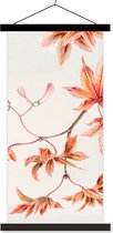 Porte-affiche avec affiche - Affiche scolaire - Érable du Japon - Automne - Vintage - 90x180 cm - Lattes noires