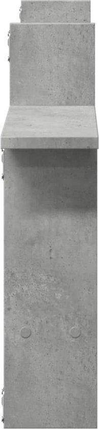 vidaXL - Étagères murales - 2 - pcs - 50x12x50 - cm - décoré - bois - gris béton