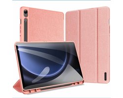 Dux Ducis - Tablet hoes geschikt voor Samsung Galaxy Tab S10 FE / S9/S9 FE - Domo Book Case - Auto Wake/Sleep functie - Roze