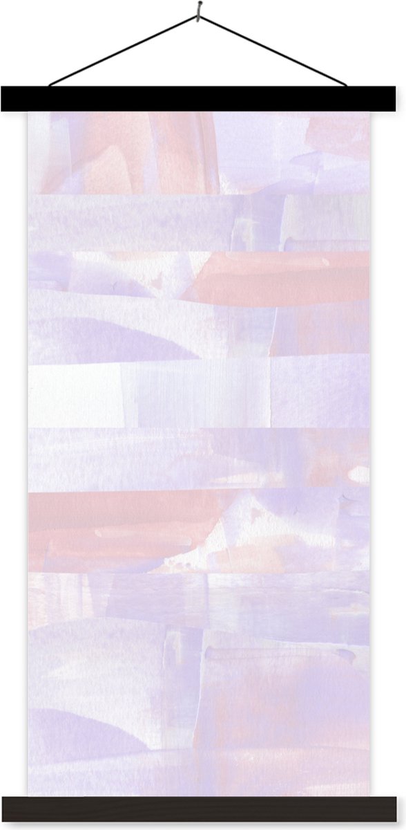 Posterhanger incl. Poster 90x180 cm - Schoolplaat - Pastel - Verf - Design - Textielposter