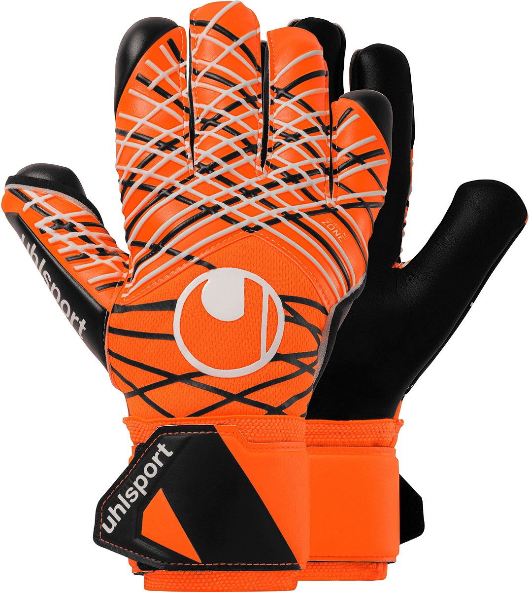 Uhlsport Super Resist+ Hn Keepershandschoenen - Fluo Oranje / Wit / Zwart | Maat: 7.5
