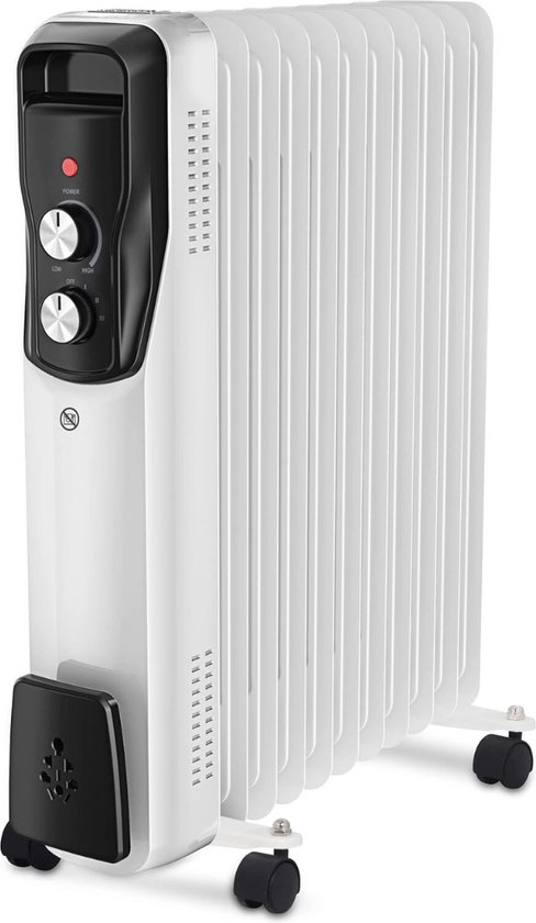 Lexium Olieradiator met Thermostaat - Elektrische kachel - Oliegevulde radiator - Olieradiator elektrisch - Olie radiator