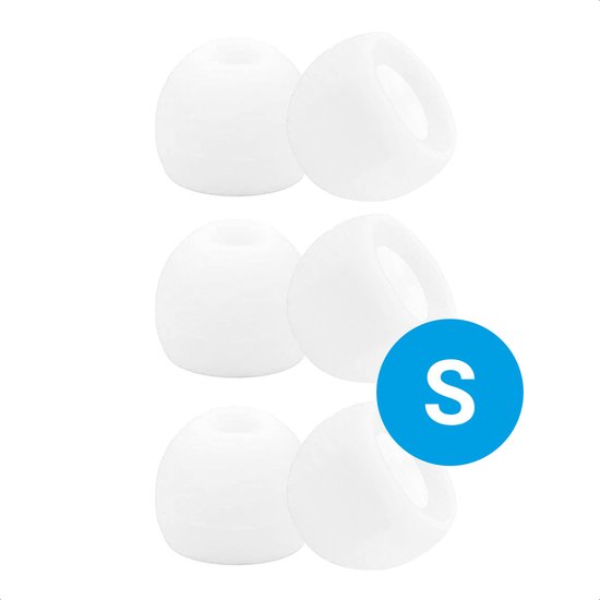 3 Pack Siliconen Small (S) Dopjes Oordopjes Vervanging Tips ... - Bol