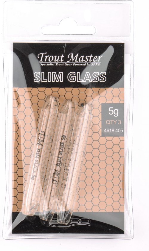 Trout Master Slim Glass Weights (3 pcs) - Maat : 2g van Trout Master — afbeelding 2