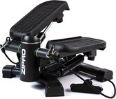 Zipro® Roam Stepper met display - Met weerstandsbanden - Home gym fitnessapparaat - Thuis sporten - Twist fitness - Mini cardio home trainer - Aerobic stepper - Hydraulische Demper - Crossfit