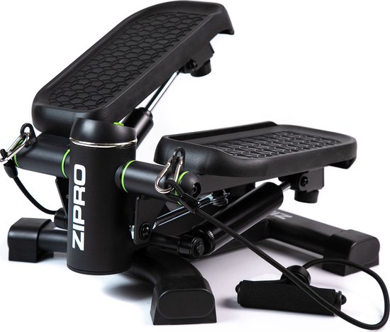 Zipro® Roam Stepper met display - Met weerstandsbanden - Home gym fitnessapparaat - Thuis sporten - Twist fitness - Mini cardio home trainer - Aerobic stepper - Hydraulische Demper - Crossfit