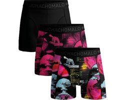 Muchachomalo – Boxershort Heren – Normale Lengte – Onderbroeken Heren – Boxershort – Ondergoed – 95% Katoen – 3 Pack – Maat L