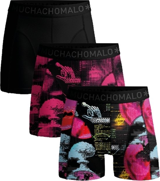 Muchachomalo Boxers Homme - Lot de 3 - Taille L - 95% Katoen - Caleçon Homme