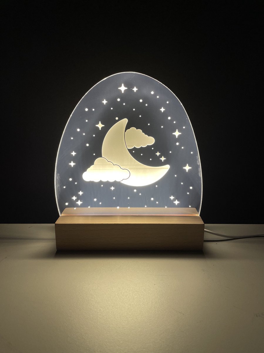 Nachtlampje - Nachtlampje kinderen - Nachtlampje baby - Nachtlampjes - Nachtlamp - Tafellamp - Bedlamp - Nachtlampje volwassenen - Babykamer - Kinderkamer accessoires - Tafellamp slaapkamer - Nachtkast lamp
