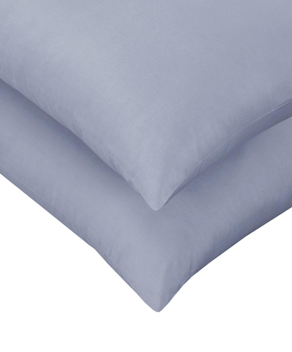 SweetSleeping Kussenslopen Set van 2x stuks - 60 x 70cm - Grijs - 100% Katoen - Antiallergisch - Ademend - Kussensloop
