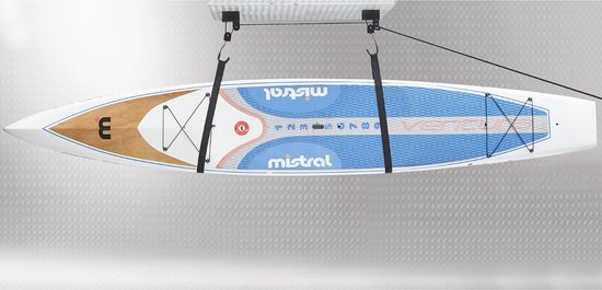 Datona® Fietslift - Fiets ophangsysteem 50 kg - Katrolsysteem met 2 Haken - Incl. bevestigingsset - Voor racefiets, MTB & E-bike
