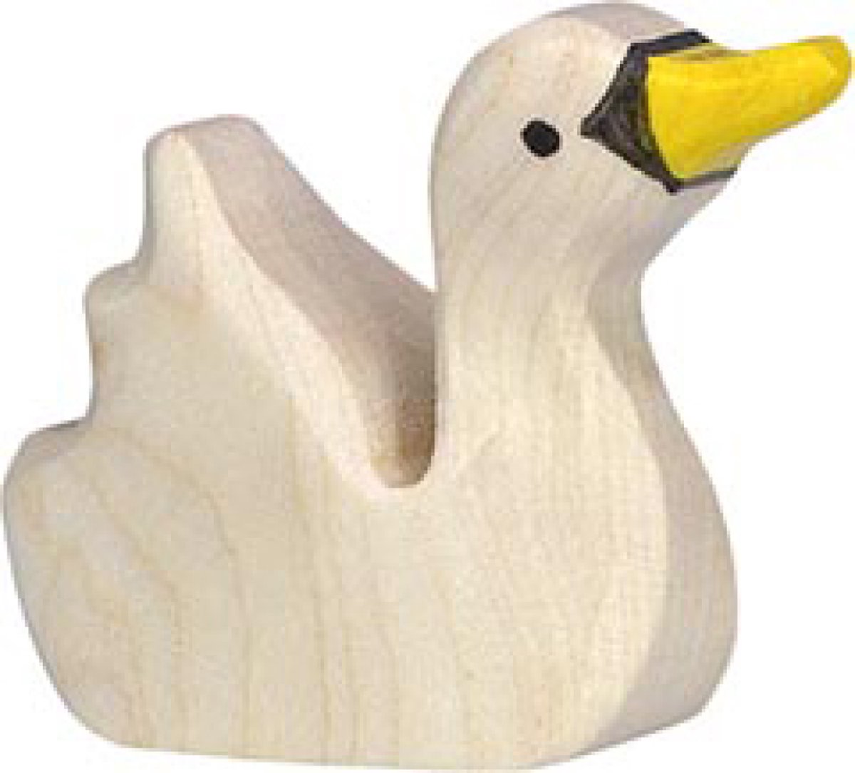HOLZTIGER Boerderij - Zwaan Klein - 4X2X3Cm - Houten Figuur - Handgemaakt