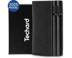 Techard Pasjeshouder Double Creditcardhouder 16 pasjes Kaarthouder RFID Bescherming Portemonnee Pashouder Uitschuifbaar Mannen & Vrouwen 2025 Model - Inclusief Luxe Cadeaubox
