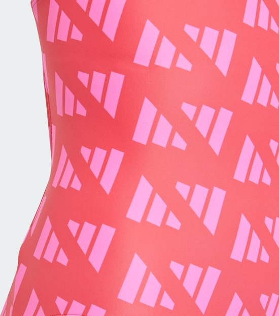 adidas Performance Maillot de bain dos en V graphisme logo enfants - Enfants - Rouge - 152