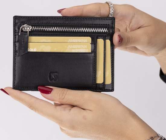 GERMANUS Kreditkartenetui - Made in EU - Geldbörse Leder Etui für