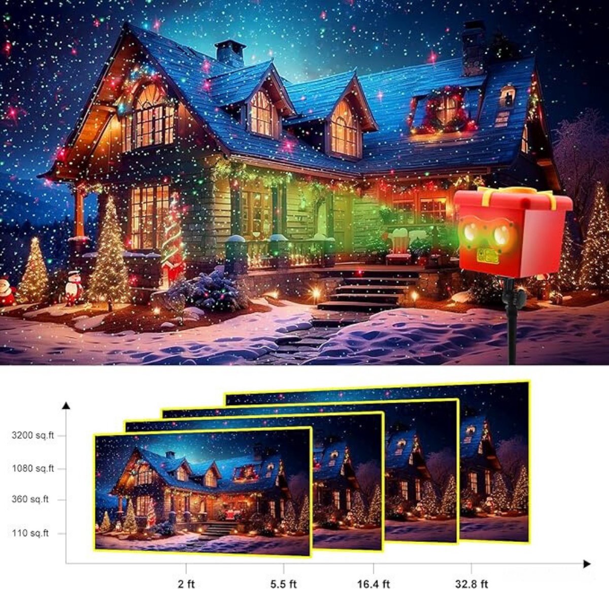 Buitenprojectorverlichting Kerst Halloween Projector Licht Venster Tuin Gazon Projectie Ambiance Lamp Disco Kerst Nachtverlichting Home Decor met Perfect Decorat Buitenprojectorverlichting Kerst Halloween Projector Licht Venster Tuin Gazon Projectie Ambiance Lamp Disco Kerst Nachtverlichting Home Decor met Perfect Decorat
