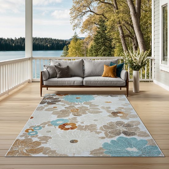 Mia´s Teppiche Kinsley Robuust binnen- en buitentapijt in natuurlijke jute-look, weerbestendig