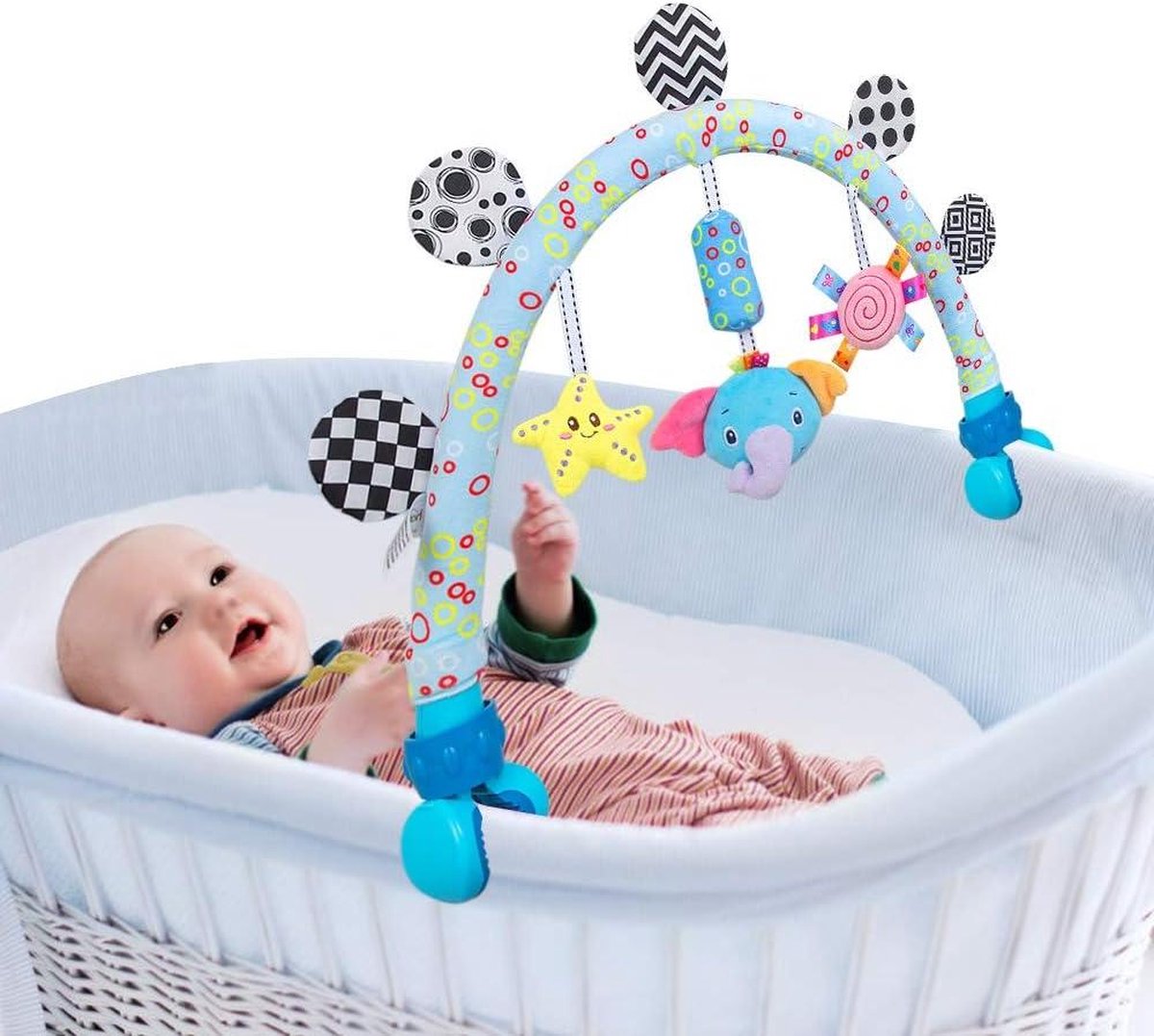 Boog wandelwagen speelgoed Baby en peuter wieg en kinderwagen activiteitsspeelgoed