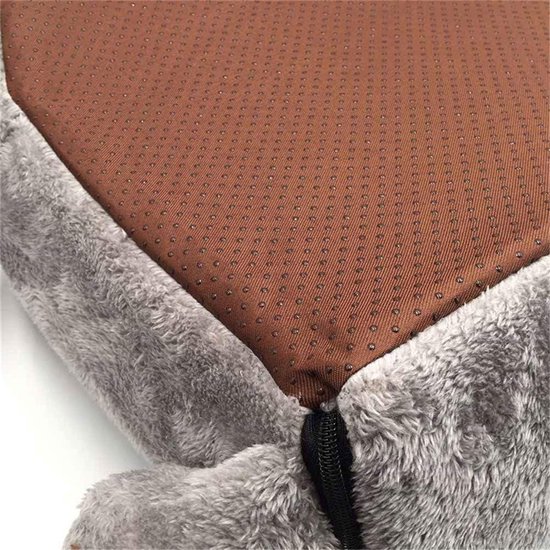 Rukuapid Kattenhok Kattengrot Kattenmand, rond huisdierbed, handgemaakte rotanmand en 100% katoenen kussen, 40 x 40 x 13 cm kattenmand, bruin en wit (katoenen kussen