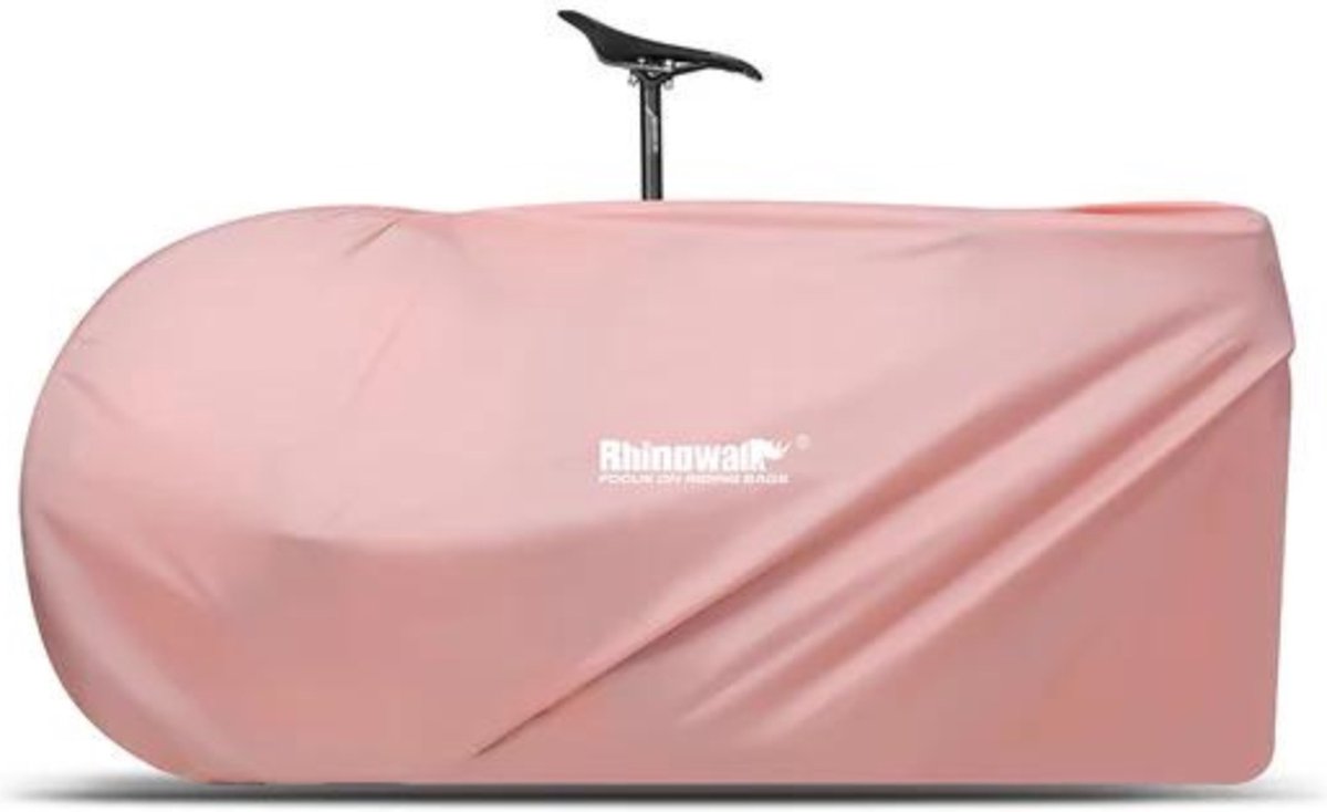 Rhinowalk - Waterdichte Fietshoes met Draagriem - Fietsdraagtas - 169x93cm - Inclusief Opbergzak - Roze