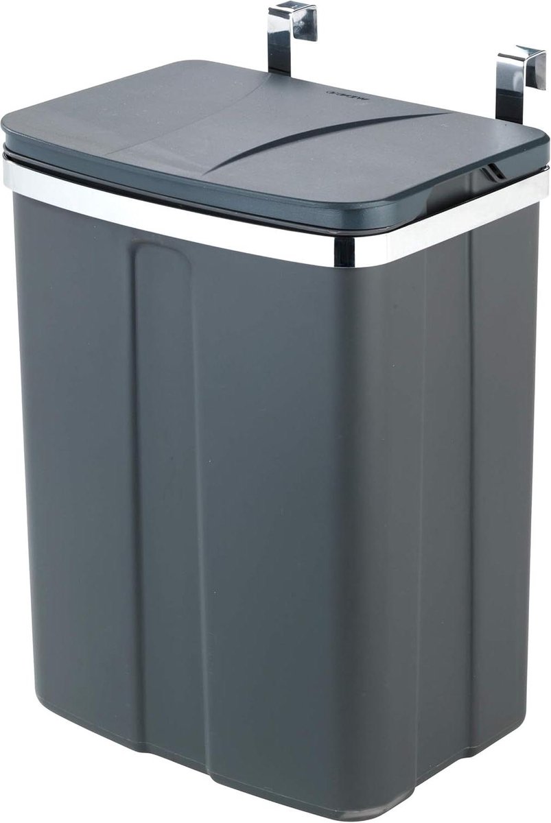 Cestino da cucina capacità 12 l polipropilene 22 x 6 x 23 cm grigio - Bin