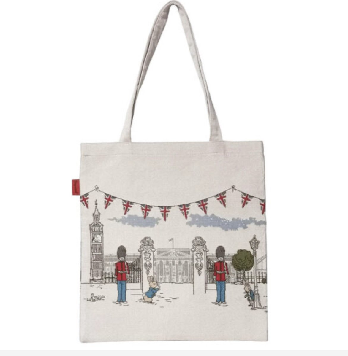 Boodschappentas - Luxe gobelinstof - Flat bag - Flat bag - Peter rabbit Victorian