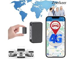 Zeerkeer 4G Mini GPS tracker - Real-time Tracking - Anti-Diefstal - Magneet GPS Trackers - Volgsysteem met Eenvoudige App - Klaar voor Gebruik - Gelden Voor Kind / Auto / Scooter / Fiets