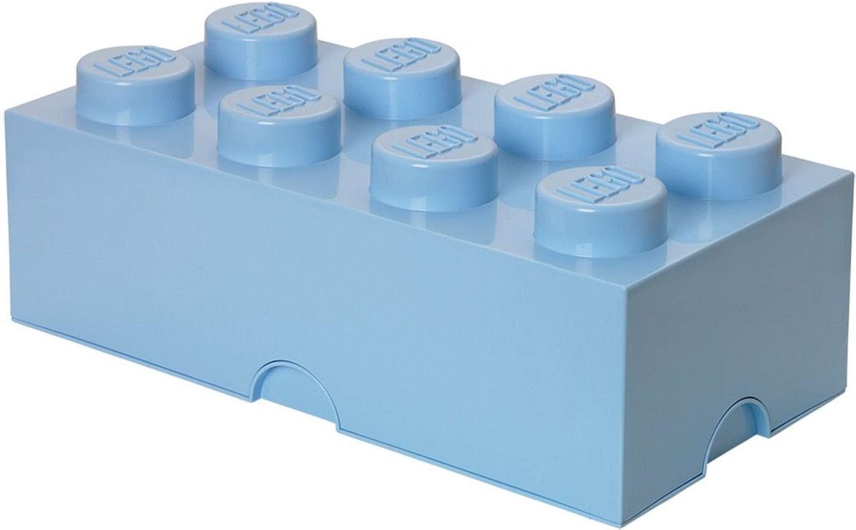 LEGO Opbergbox Brick 8 - 12L - 50x25x18 cm – Lichtblauw