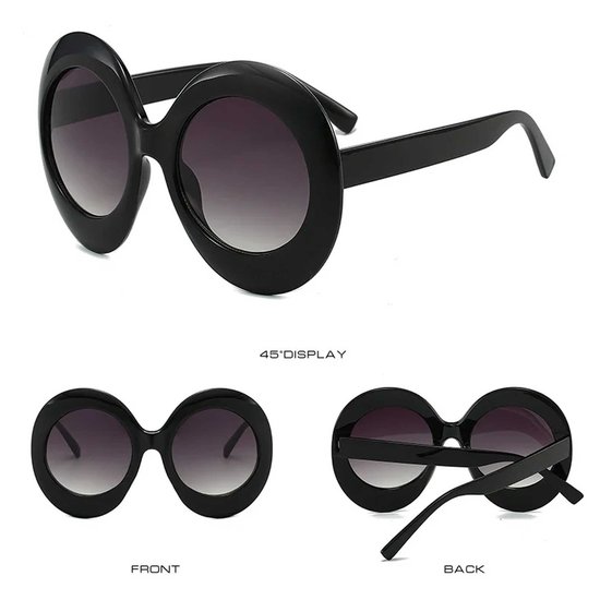Design Zonnebril - Zwart met medium getinte Glazen - Dames Bril - UV Beschermende glazen van Desi — afbeelding 2