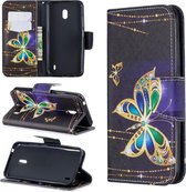 Diamant vlinder agenda wallet hoesje Nokia 2.2