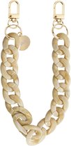 xoxo Wildhearts telefoonkoord - Cream Latte - Kort koord - Geschikt voor iPhone - Geschikt voor Samsung - Universeel Phone cord - Telefoonketting - Koord voor telefoon - Telefoon hanger ketting Crème