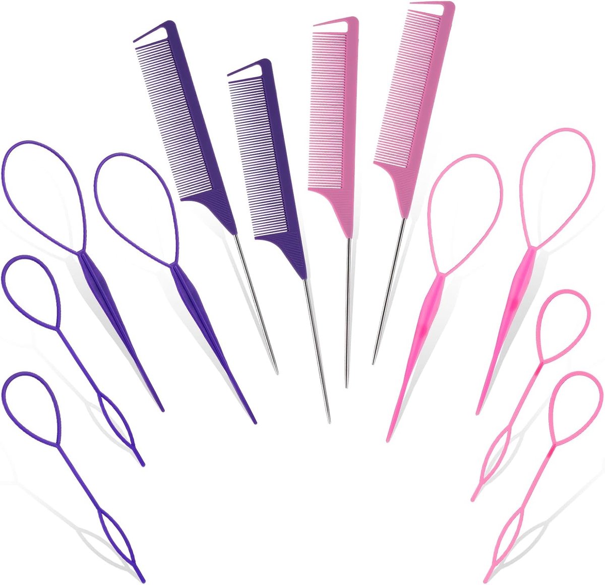 kammen set -Professionele stylingkammenset 12 stuks