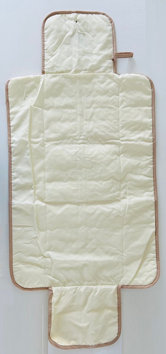 Baby Verschoonmatje voor onderweg - Beertje - Crème - Met opbergvakje - Waterbestendig - 87x47 cm van Little Dutch — afbeelding 5