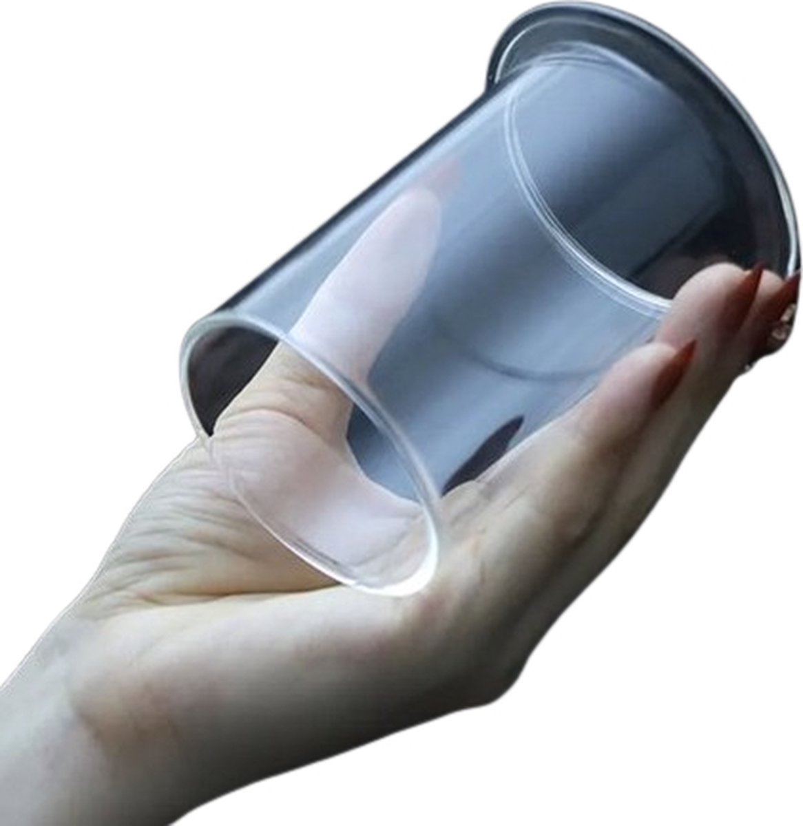 Goedkoopste Transparante glazen holle buttplug - Mega anaalplug - Glas - Tunnelplug - Speculum - 6 centimeter breed - Dilator - Anale oprekker