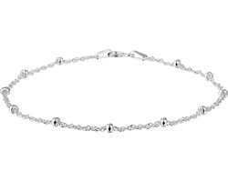 Lucardi Dames armband - 925 Zilver - Armband - Cadeau voor vrouwen - 19 cm - Zilverkleurig