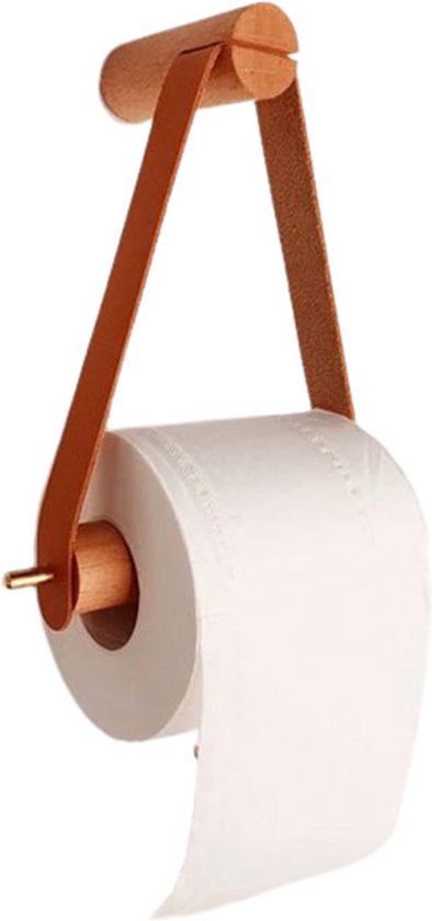 Porte-rouleau papier toilette créatif - Nordique - Papier toilette - Rouleau - Bois - Décoratif - Bonne qualité - Sanitaire