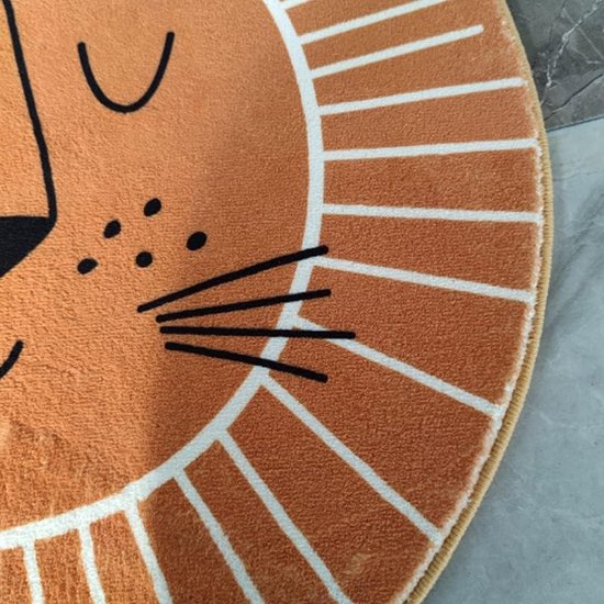 Kindertapijt voor Kinderkamer Woonkamer Wasbaar Tapijten Rond Tapijt Vloerkleden voor kinderen Karpetten Pluizig Groot Gebiedsmat 120 cm