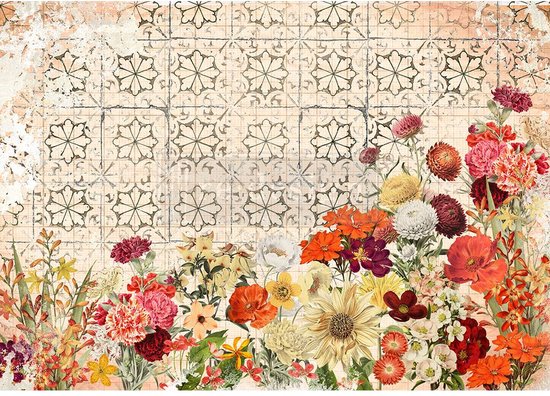 Redesign - Papier de Rice de découpage - Twilight Field - 29,2 x 41,3 cm