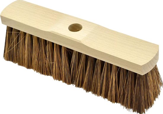 Merto - Kokosbezem - Natuurvezelharen - Houten Steel - Standaard Steelgat - 30 cm van Merto — afbeelding 2