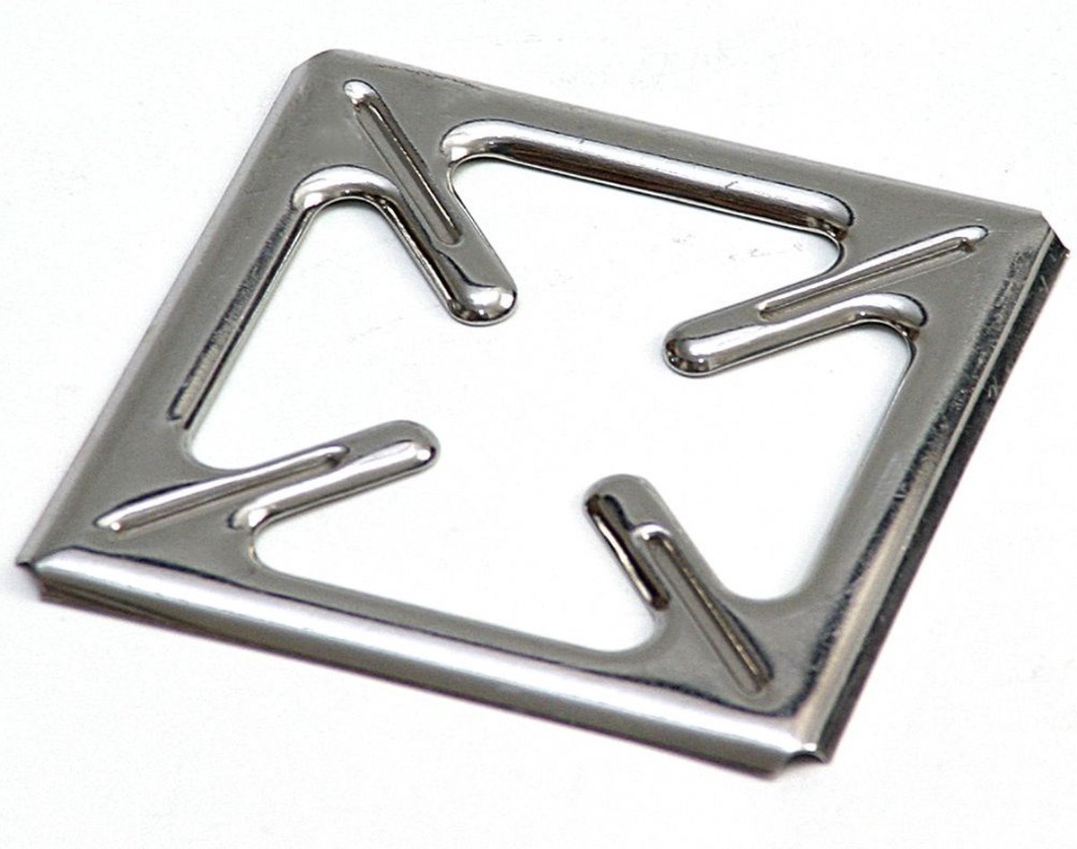 Vlamverdeler Edelstaal 9,5x9,5 cm - Warmteverspreider - Vlambeschermer - Sudderplaat